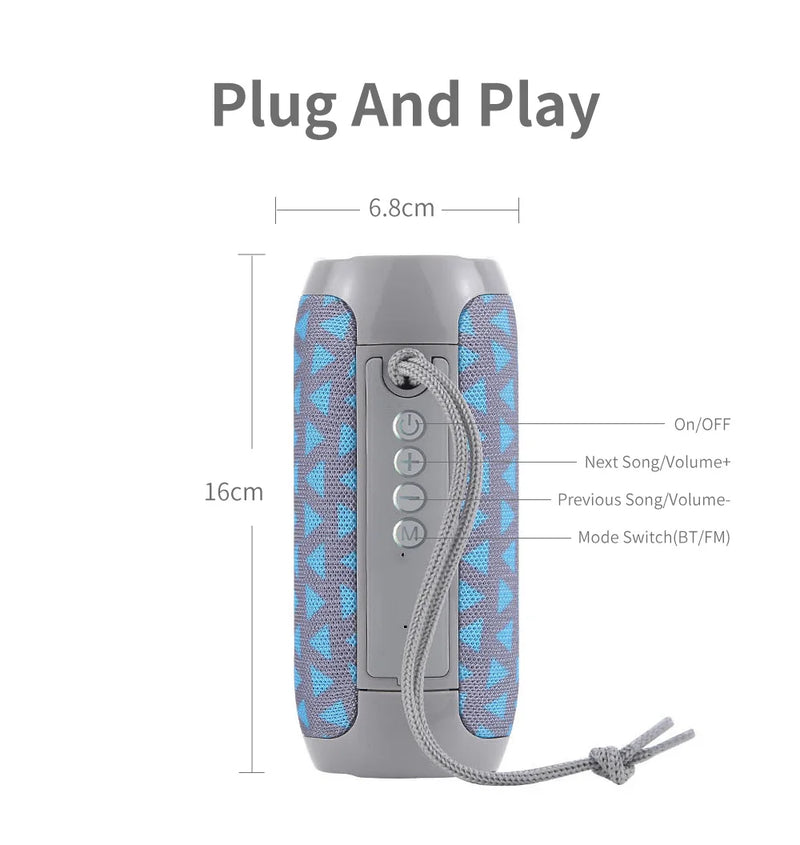 Double Bass Sound Portatil - Musica Bluetooth para todos os momentos na sua Caixa de Som!